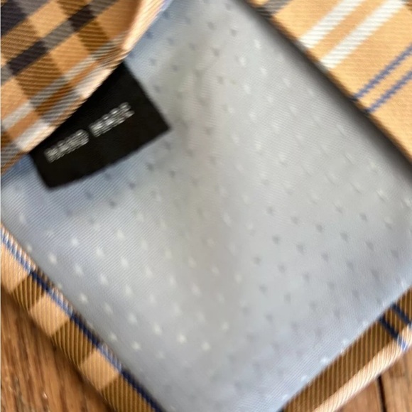 Parsley Luxury Neckwear - Men’s Neck Tie - Cream/Navy/White/Black Plaid Pattern - Picture 6 of 8